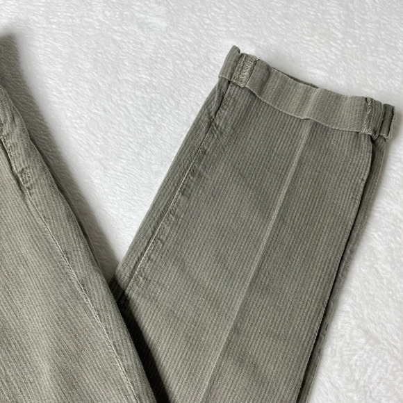 Adriano Goldschmeid AG Sz 27R Stilt Cigarette Roll Up Stripe Khaki Low Rise Crop - Picture 13 of 13